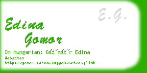 edina gomor business card